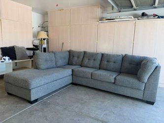 Modern gray sectional- free delivery