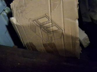 Wood table new in box also kitchen cart new in box