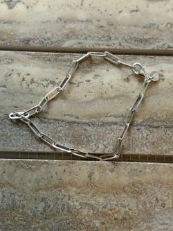 Paper clip bracelet