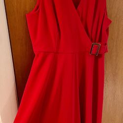 Calvin Klein Red Formal Dress