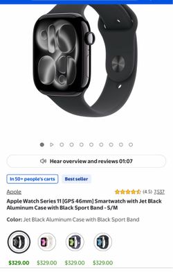 Apple Watch 11 jet black cellular and GPS