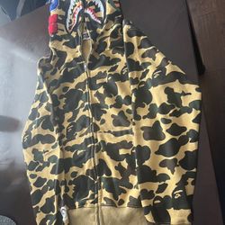 Bape Camo Shark Full Zip Sweater