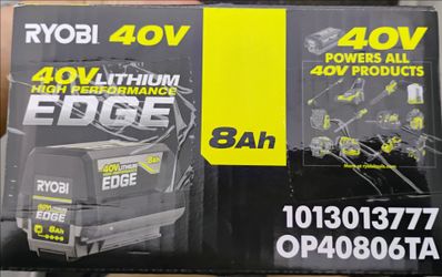 RYOBI 40V 8.0AH HIGH PERFORMANCE LITHIUM BATTERY