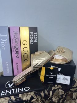 VALENTINO APHRODITE GOLD SANDALS
