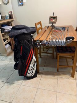 TAYLOR MADE P770 FORGED 2020 MEN’S IRONS SET+DRIVER/WOOD/HYBRID/PUTTER+TITLEIST STAND GOLF BAG(13 clubs total)