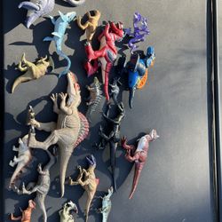 18 Dinosaur Toy Lot, Jurassic Park, Immaginex, Jurassic World, And More