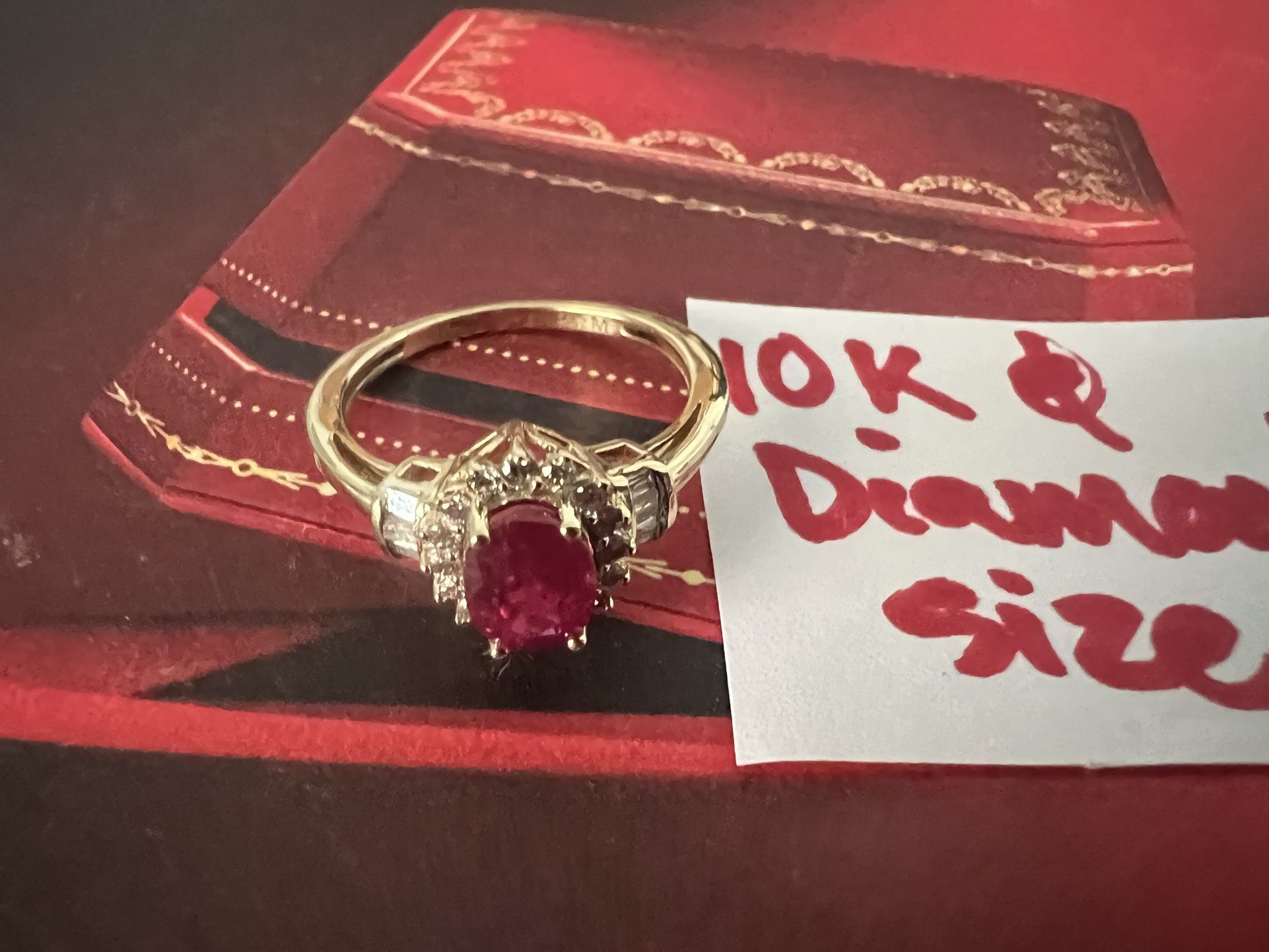 10K Solid Gold Diamonds 💎 Wedding Ring Size 6.5