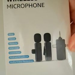 new In Box! Wireless Mini Lavalier Microphone for iPhone - 3 in 1 Bluetooth Microphone with Noise Reduction, Plug & Play Lapel Mic for iPad Android, 3