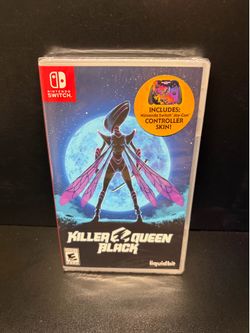 Killer Queen Black Nintendo Switch 2019 W/Joycon Controller Skin Factory Sealed