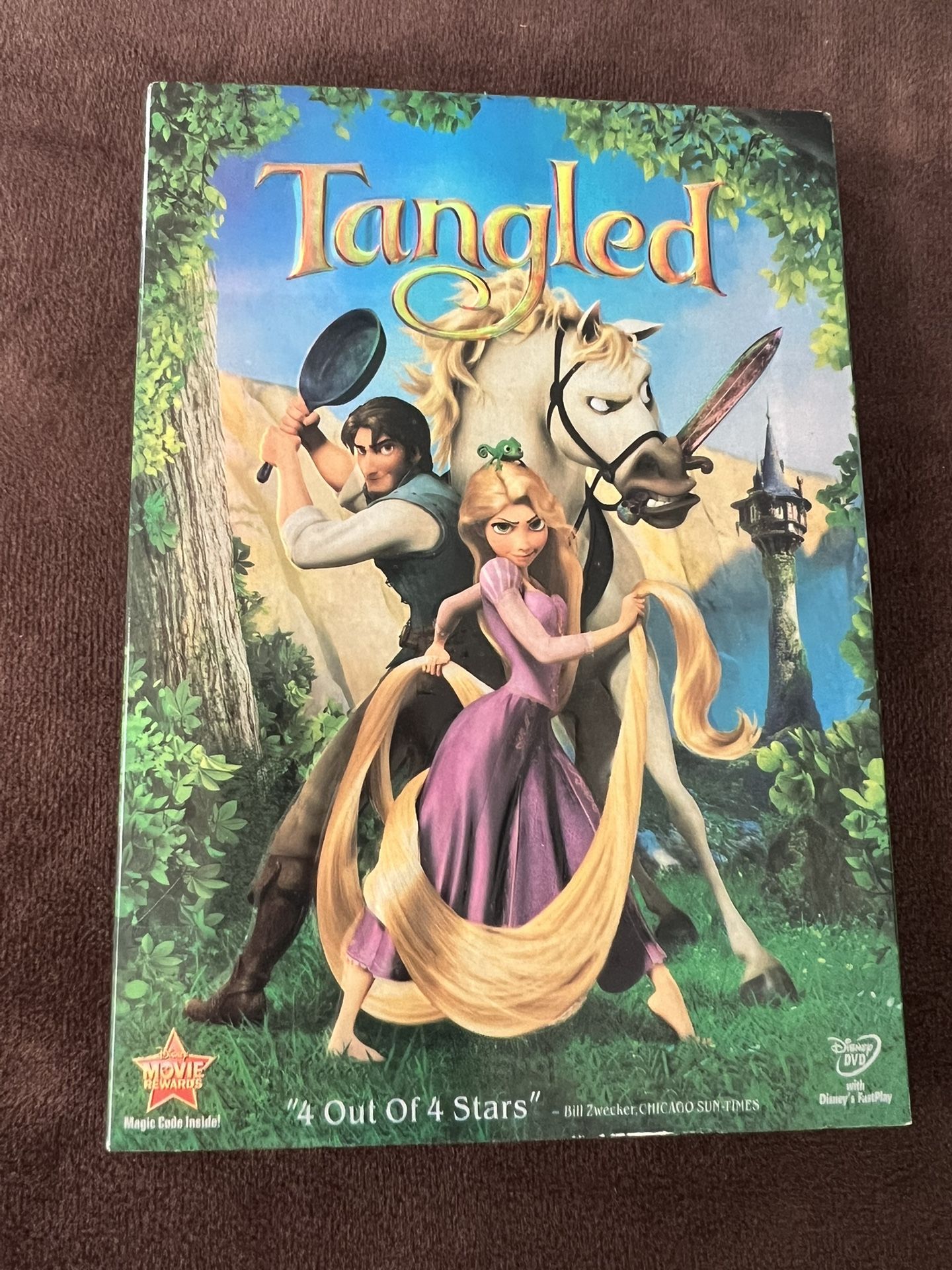 Disney Tangled DVD Release Family Friendly-Good Condition With Slipcover