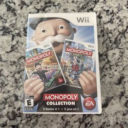 Monopoly Collection (Wii) – 2 Games in 1 – Complete w/ Case & Disc