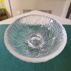 Hadeland Norway Crystal Glass Taper Candlestick Holder