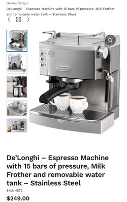 De'Longhi Stainless Steel Espresso Machine