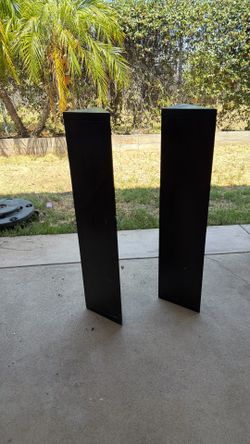 Brown wooden shelves