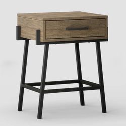 Corinna Angle Leg Side Table Wood