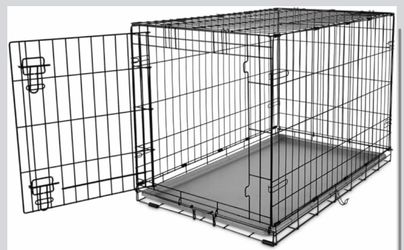 Every Yay by Petco 1-Door Black Metal Dog Crate Large