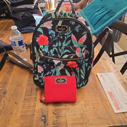 Kate Spade Backpack And Wallet 