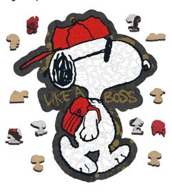 Snoopy 'Like A Boss' Wooden Jigsaw Puzzle