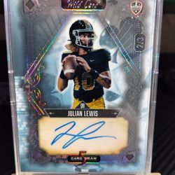 Julian Lewis 2/3 Autograph Wild Card 5 Card Draw 