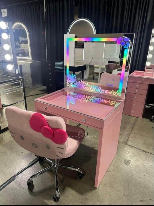 SlayStation Pink Vanity Makeup 💄Excluding Chair