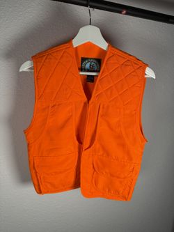 Master Sportsman Youth Blaze Orange Hunting Vest Kids Large Outdoor