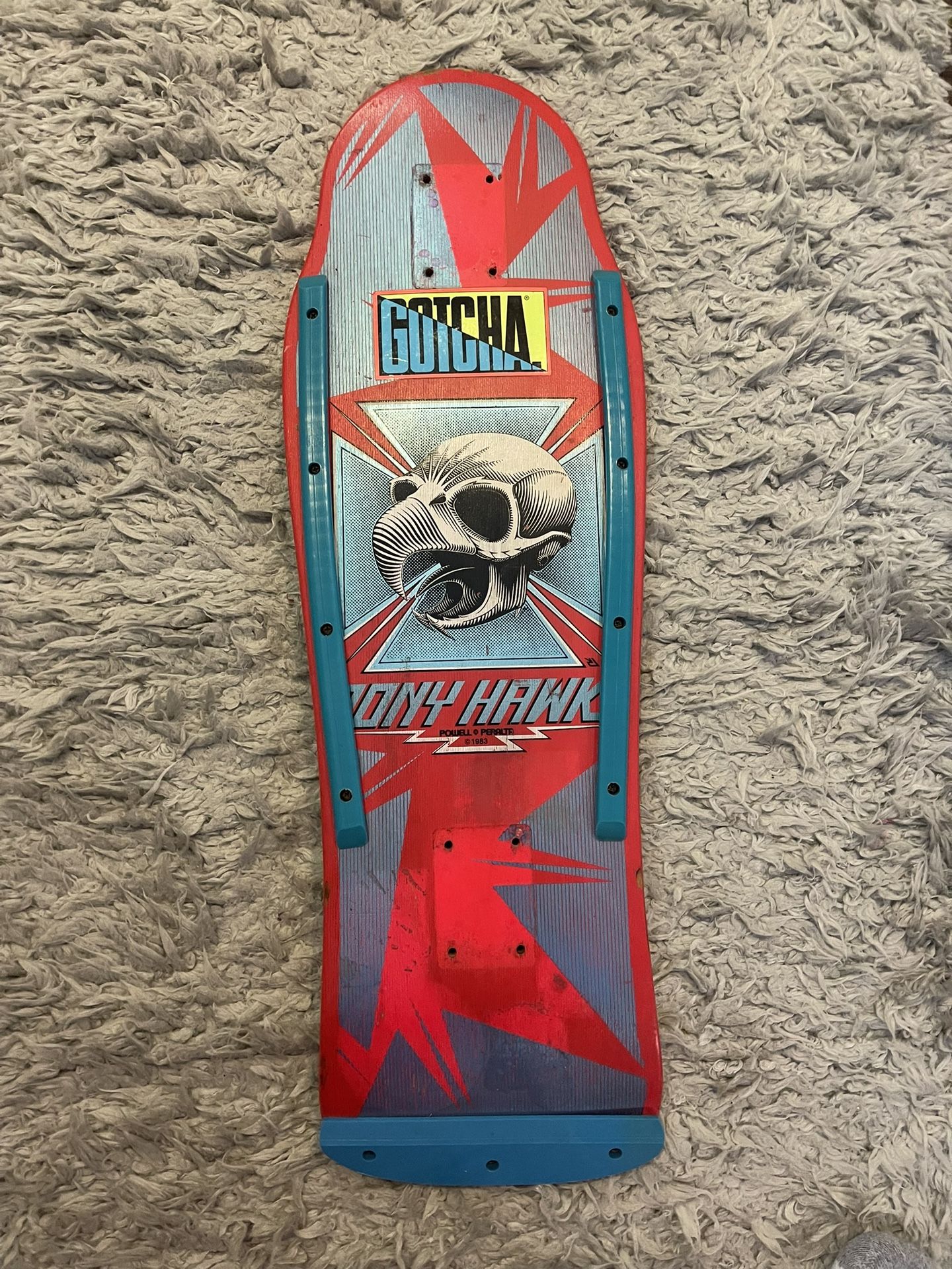 Og Tony Hawk Vintage Skateboard 1980's Pink Grail