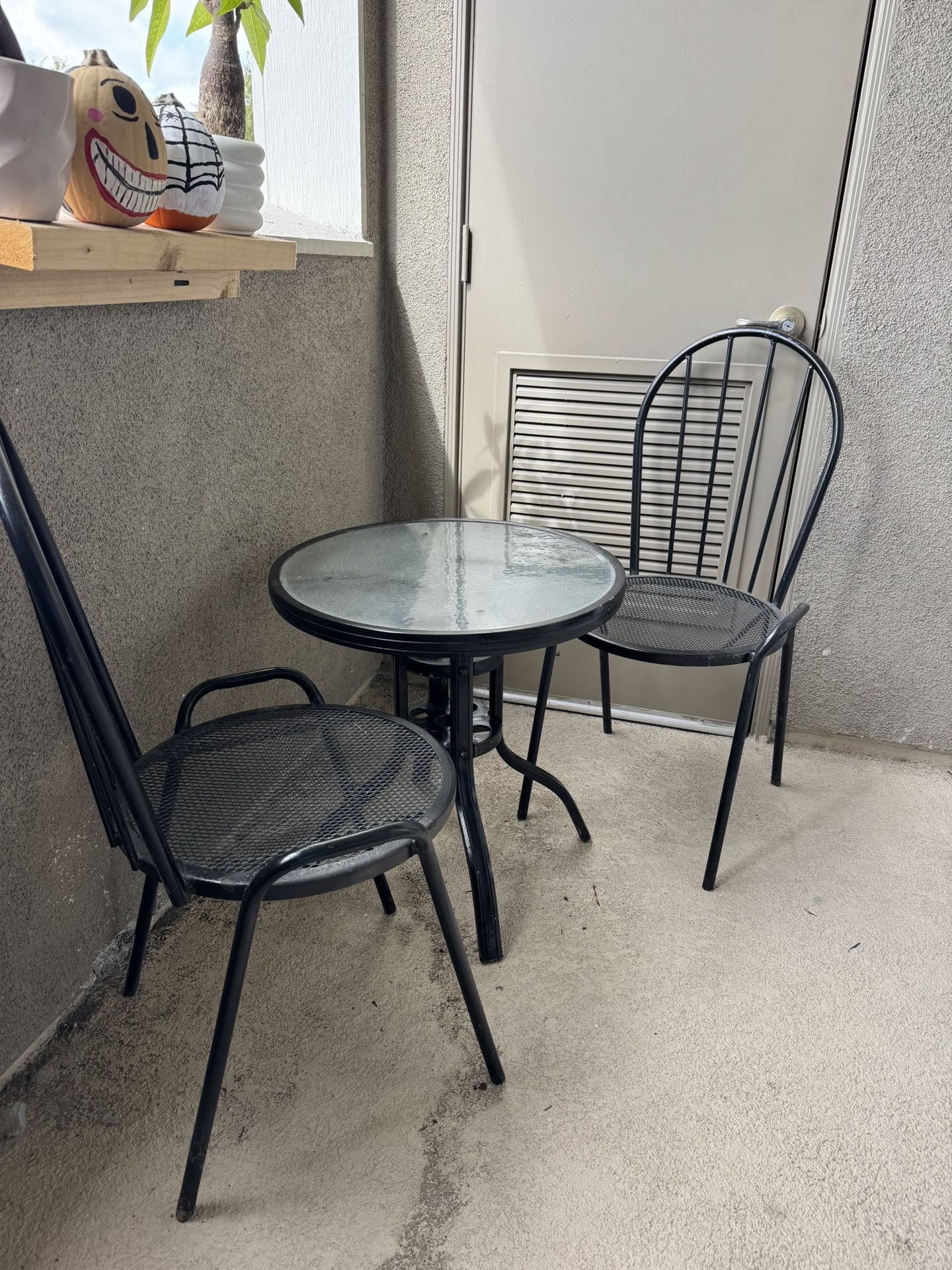 Black Bistro Table
