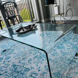 All Glass Sturdy Coffee Table 