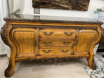 Side table with marble top