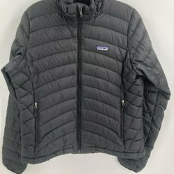 Patagonia Womens Black Full Zipped Pockets Classic Puffer Jacket Coat Size Small