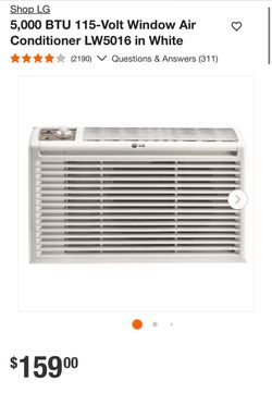 LG 5000 BTU Window Air Conditioner