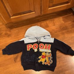 Boys vintage Winnie the Pooh, zipper hoodie shipping available