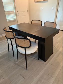 Dining table with chairs