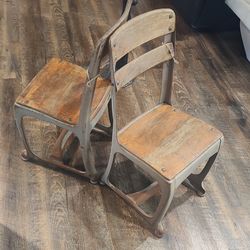 Vintage American Seating Company School Chairs #13 Set