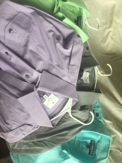 Express dress shirts “baby blue,grey,purple,green”