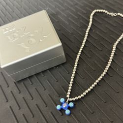 Homer Necklace Chain Sphere Legs Pendant (20 inches)