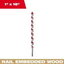MILWAUKEE - 1 in. x 18 in. Ship Auger Bit