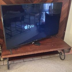 Coffee Table Long Brown And Big Tv