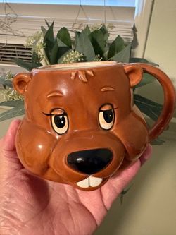 Vintage Bingo "Bet It All" Beaver Ceramic Mug