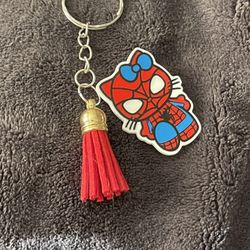 Spider Theme Keychain