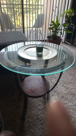 Coffee or Side glass top table