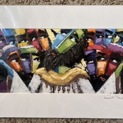 Autographed Abstract Art Print 