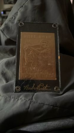 Babe Ruth Gold Trading Card
