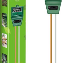 SONKIR Soil pH Meter, MS02 3-in-1 Soil Moisture/Light/pH Tester Gardening Tool Kits for Plant Care, Great for Garden, Lawn, Farm, Indoor & Outdoor Use