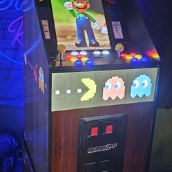 Retro Gaming Pac Man Arcade 1up Cabinet With Over 15,000 Video Games 