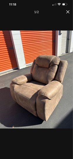 Brown Microfiber Recliner Chair