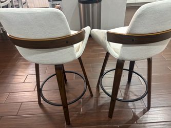 Set of 2 Mid-Century Modern Bar Stools