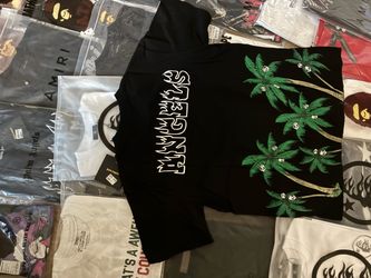 Palm Angels Black Skull Palm Tree T-Shirt