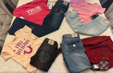 Kids girls 5/6 8,10,12,14 True Religion outfit sets