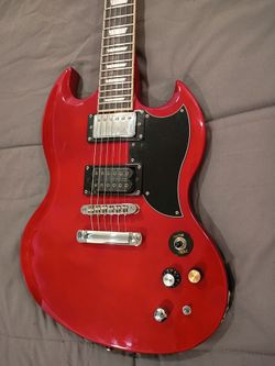 Harley Benton SG right handed w super distortion pickup in bridge